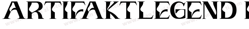 ArtifaktLegend Regular字体转换